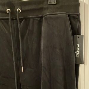 Bebe Sport Women’s Plush Jogger Black